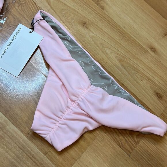 Nirvanic Swim Baby Pink Rose Floris Bikini Bottom Women’s Small - Picture 6 of 6